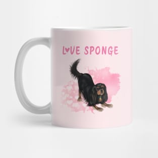 Black and Tan Cavalier King Charles Spaniel Love Sponge Mug